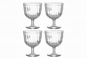 Joules Bee Glassware- Bee Wine Glasses Set of Four