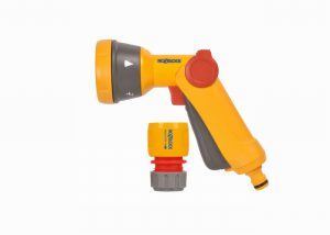 Hozelock Soft Touch Multispray Gun & Aquastop Connector