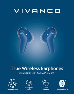 Vivanco Fresh Pair Blue True Wireless Bluetooth Earphones