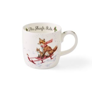 Wrendale Designs The Sleigh Ride Mug