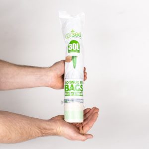 Eco360 30L Extra Strong Kitchen Drawstring Bin Liners (20 bags)