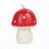 large red toadstool candle