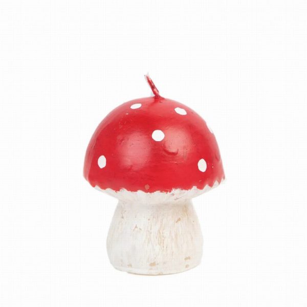 midnight forest mushroom candle