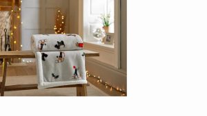Christmas Party Printed Throw