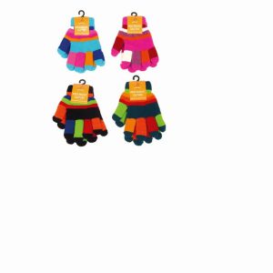 Otterdene Childrens Double Lined Gloves Multi Colour