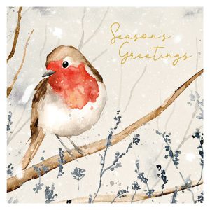 Christmas Cards Painterly Robin