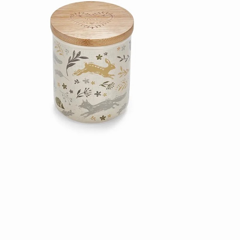 Cooksmart Ceramic Tea Canister Woodland