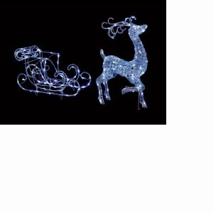 Premier Soft Acrylic Reindeer & Sleigh 1m LV161027