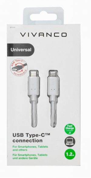 Vivanco USB-C To USB-C Cable 1.2M