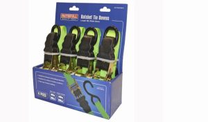 Faithfull Ratchet Tie-Down Set, 4 Piece