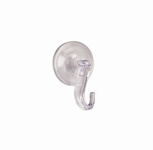 Clear Wreath Hanger with Suction Clamp
