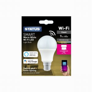 Status 9W Smart WiFi Led Gls Light Bulb Bayonet cap