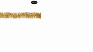 Chunky Cut Tinsel 2m x 10cm Gold 770878