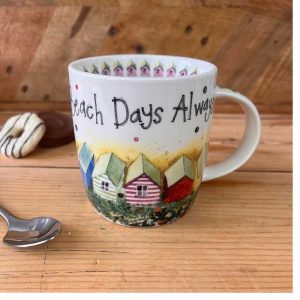 Alex Clark Beach Huts Mug