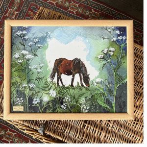 Alex Clark Horse and Cow Parsley Lap Tray