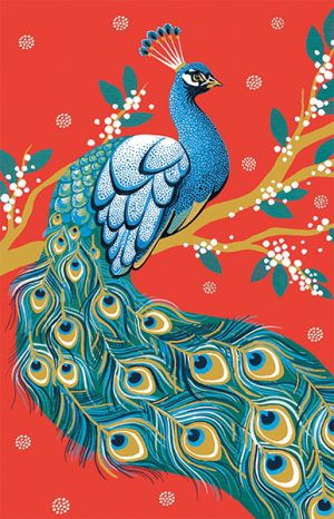 Note Cards Oriental Peacock