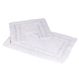 Bath and Toilet Mat Pinnacle White