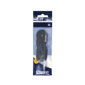 Korbond Black Elastic 6mm x 3m