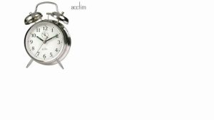 Saxon Springwound Alarm Clock Chrome 12627