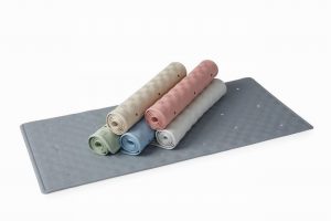 Rubber Bath Mat Grey