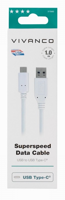 Vivanco 37560 1M USB Type C Cable