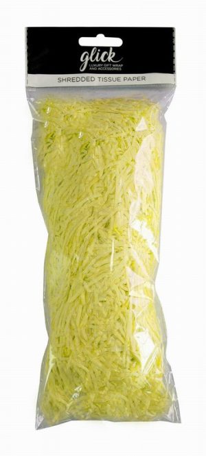 Glick Shredded Tissue Paper Lemon