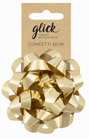 Glick Confetti Bow Gold