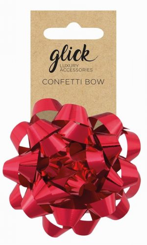Glick Confetti Bow Red