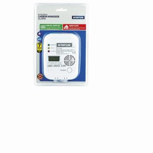 Status Digital Carbon Monoxide Alarm White