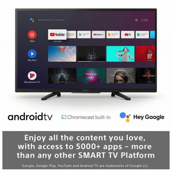 sony kd32w800pu 32" hd ready hdr smart tv with voice search