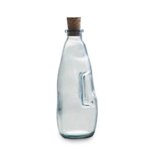 Natural Life 300ml Recycled Glass Oil Bottle with Cork Stopper