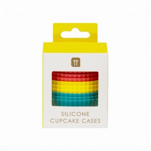 Rainbow Silicone Cupcake Cases – 12 Pack