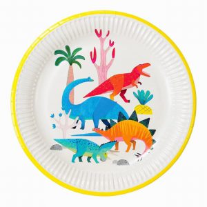 Party Dinosaur Plates 8pk