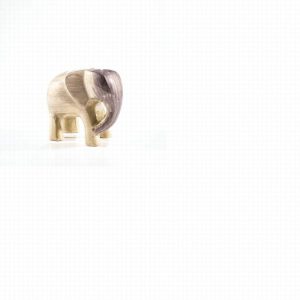 Brushed Silver Elephant Large 9 cm- Tilnar Art