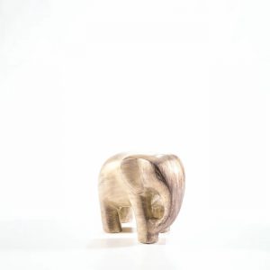 Brushed Silver Elephant Medium 7 cm- Tilnar Art