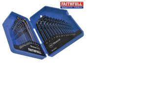 Metric/Imperial Hex Key Set, 30 Piece