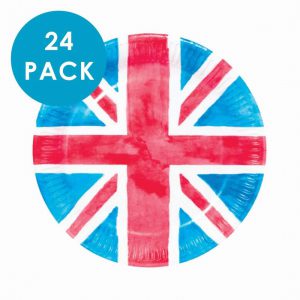 British Union Jack Paper Plate – 24 Pack
