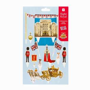 Royal Coronation Cake Toppers – 12 Pack