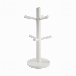 6 Peg Mug Tree White