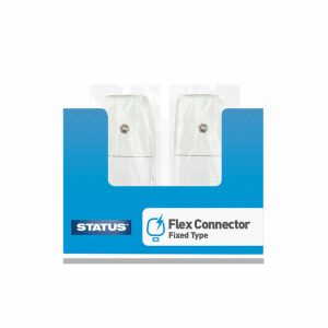 Status 13 amp Flex connector Fixed type White 1 pk