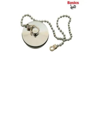 Prepacked Sink Plug Chrome Plated 1.3/4in + Chain 28143