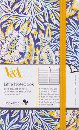 V&A Bookaroo Little Notebook Morris Tulip & Willow A6