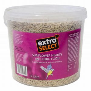 Extra Select Wild Bird Food Bucket Sunflower Hearts 5ltr