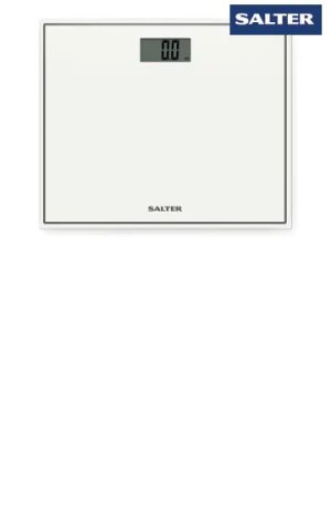 Compact Glass Bathroom Scale White 9107WH3R