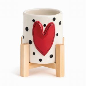 Red Heart Mini Planter