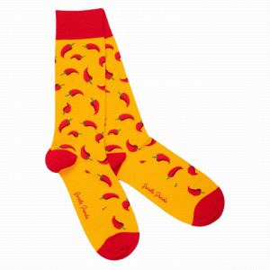 Red Chilli Pepper Bamboo Socks Size 7-11