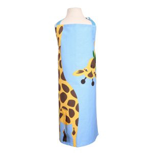 Giraffe Childrens Apron – Blue