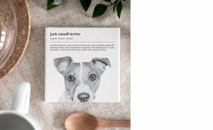 Jack Russell Dog Breed Ceramic Coaster