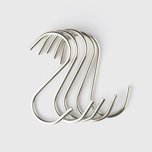 Taylors Set Of 5 Stainless Steel 9cm S-Hooks