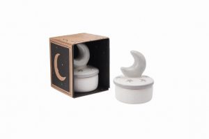 Send With Love Ceramic Moon And Stars Trinket Pot